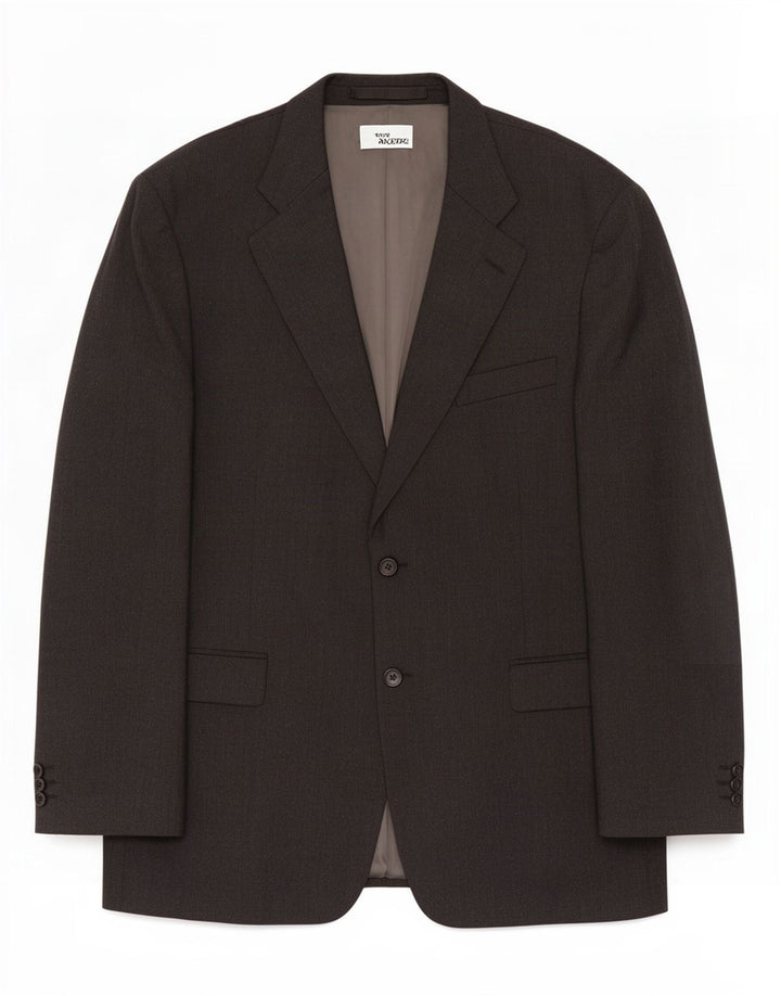 Jaqueta blazer masculina de 2 botões Marks & Spencer Reino Unido 44 XL cinza nova lã