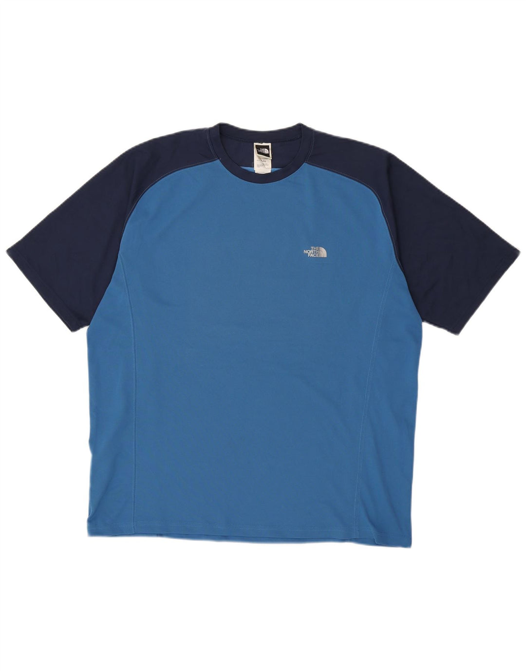 Camiseta masculina THE NORTH FACE Top XL azul colorblock poliéster