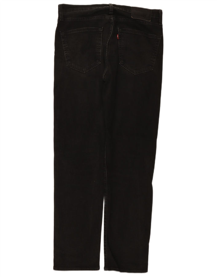 Levi's Masculino 502 Tapered Jeans W32 L32 Algodão Preto