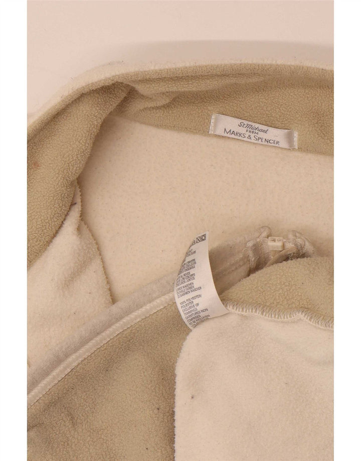 Michael Fleece Gilet feminino Marks & Spencer UK 14 grande off white