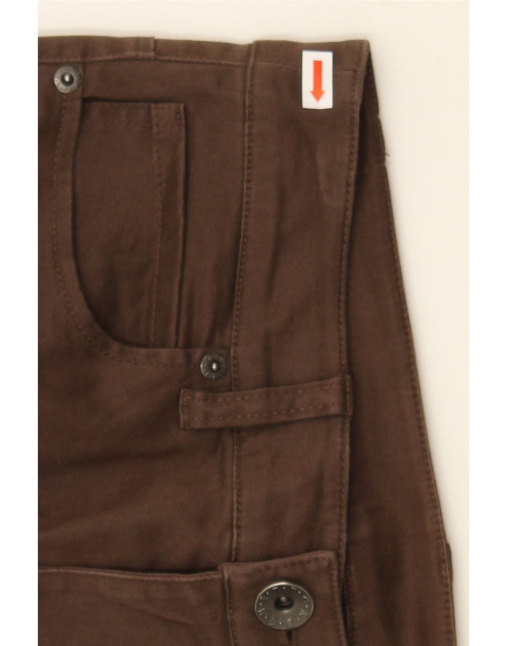 BENETTON Womens Straight Casual Trousers W28 L28 Brown Vintage Benetton and Second-Hand Benetton from Messina Hembry 