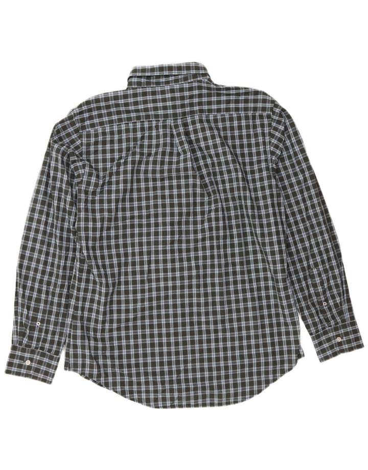 Camisa masculina IZOD grande cáqui algodão guingão