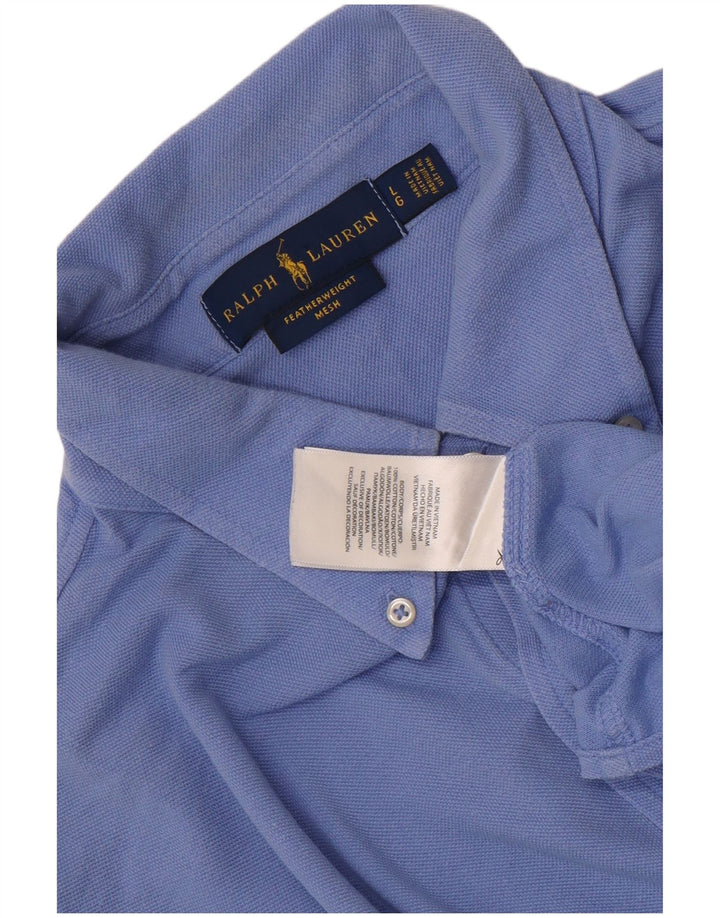 Camisa masculina Ralph Lauren grande algodão azul