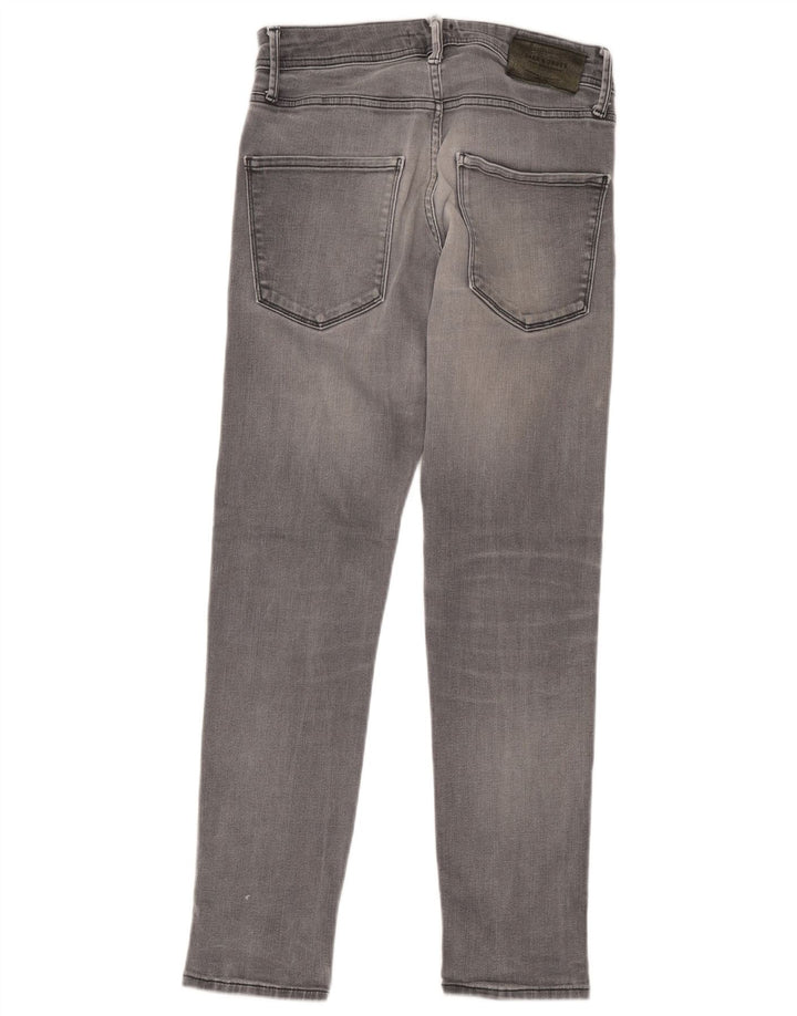 Jack & Jones Masculino GLENN Slim Jeans W30 L30 Algodão Cinza