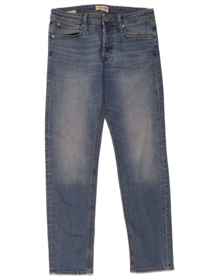 Jack & Jones Masculino Mike Slim Jeans W30 L32 Azul