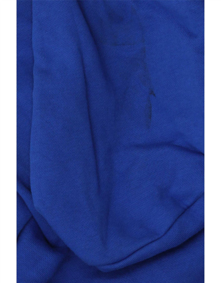 Adidas Mens Hoodie Jumper Grande Algodão Azul