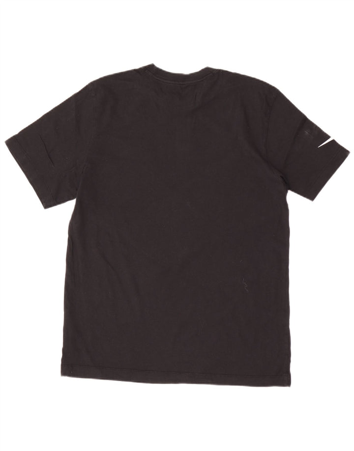 Nike Mens Camiseta Top Médio Algodão Preto
