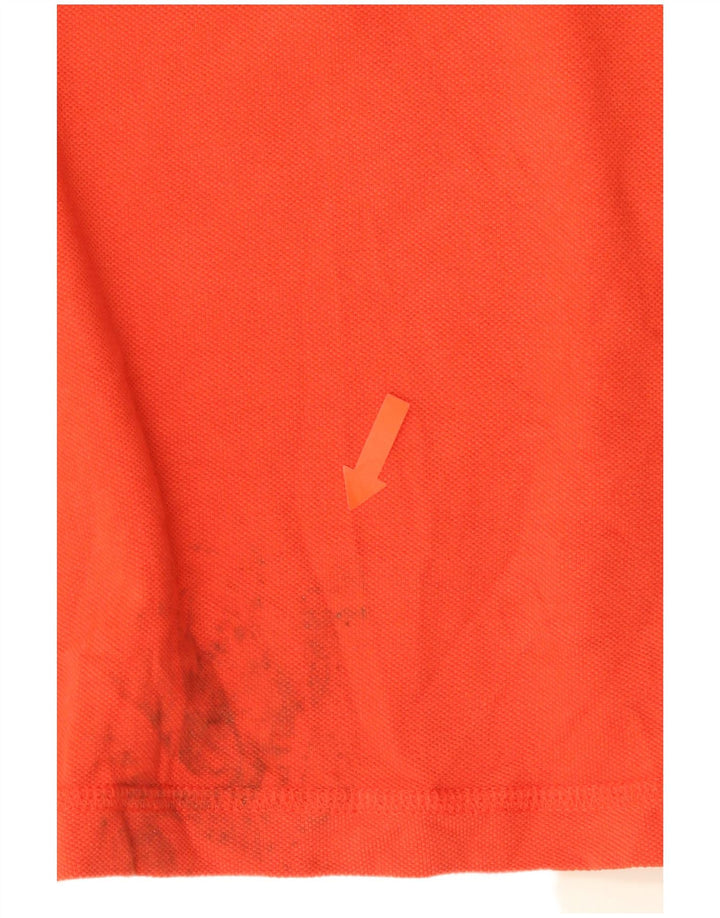 Camisa polo masculina gráfica DKNY 2XL algodão laranja