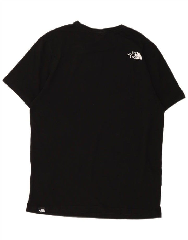 Camiseta gráfica masculina The North Face Top médio algodão preto