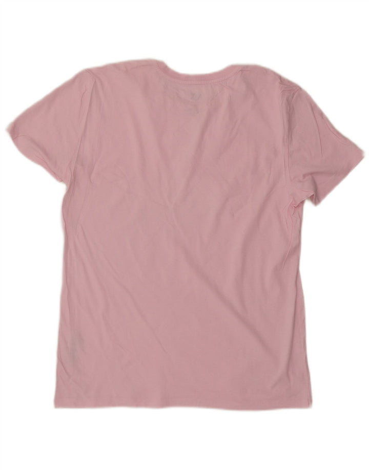 Camiseta masculina Armani Exchange Top médio algodão rosa
