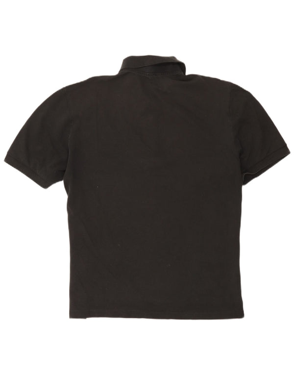 Camisa polo masculina Lacoste tamanho 8 3XL algodão preto