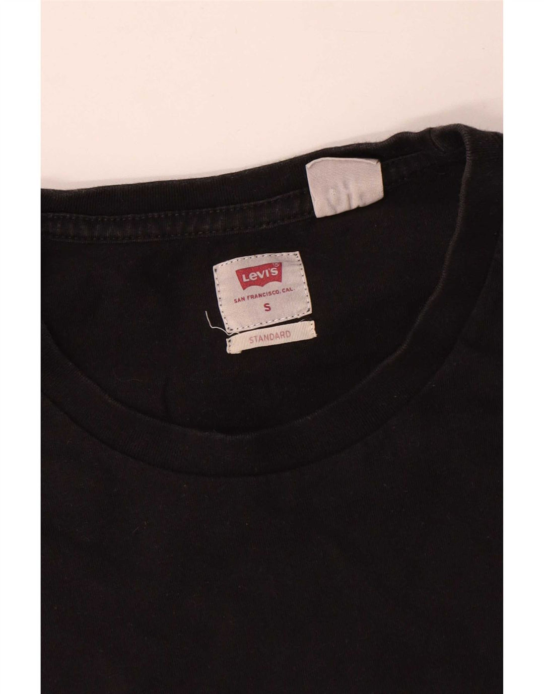 Camiseta masculina Levi's Standard Fit top pequeno algodão preto