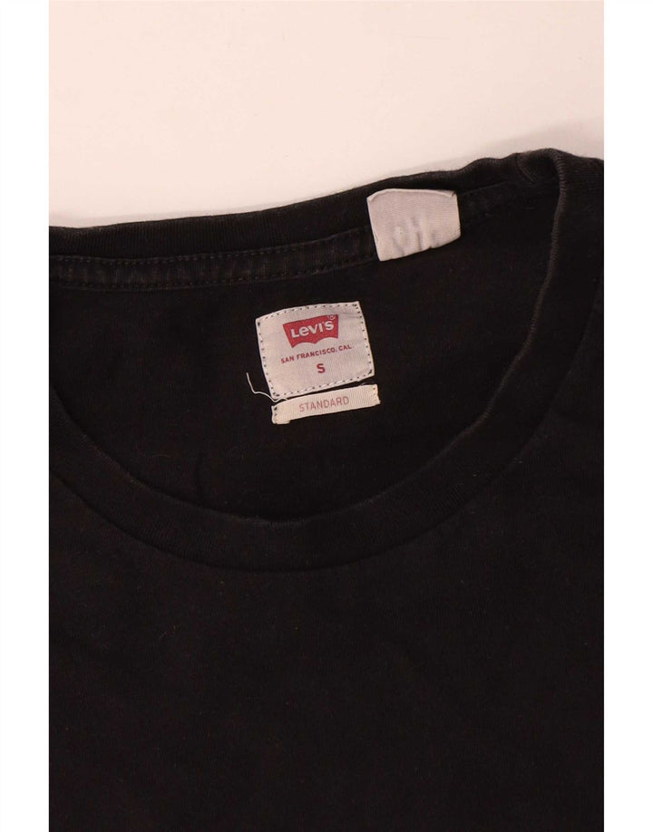 Camiseta masculina Levi's Standard Fit top pequeno algodão preto