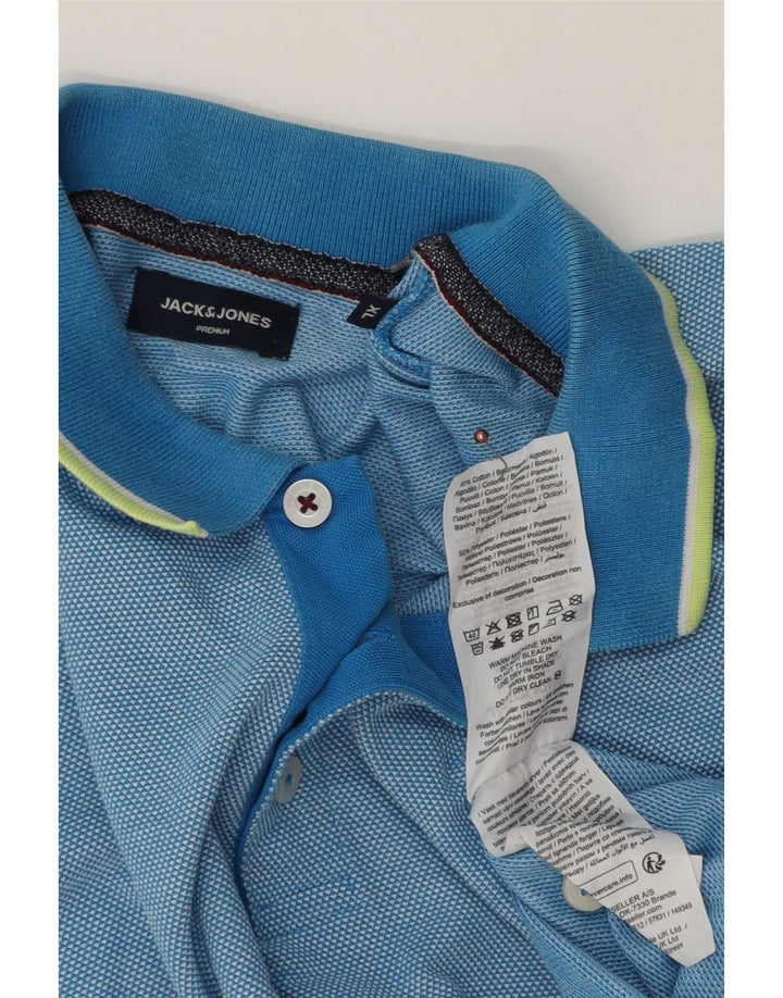 Camisa polo masculina Jack & Jones XL algodão azul