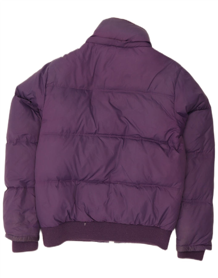 Jaqueta acolchoada feminina Scotch & Soda Reino Unido 14 nylon roxo médio
