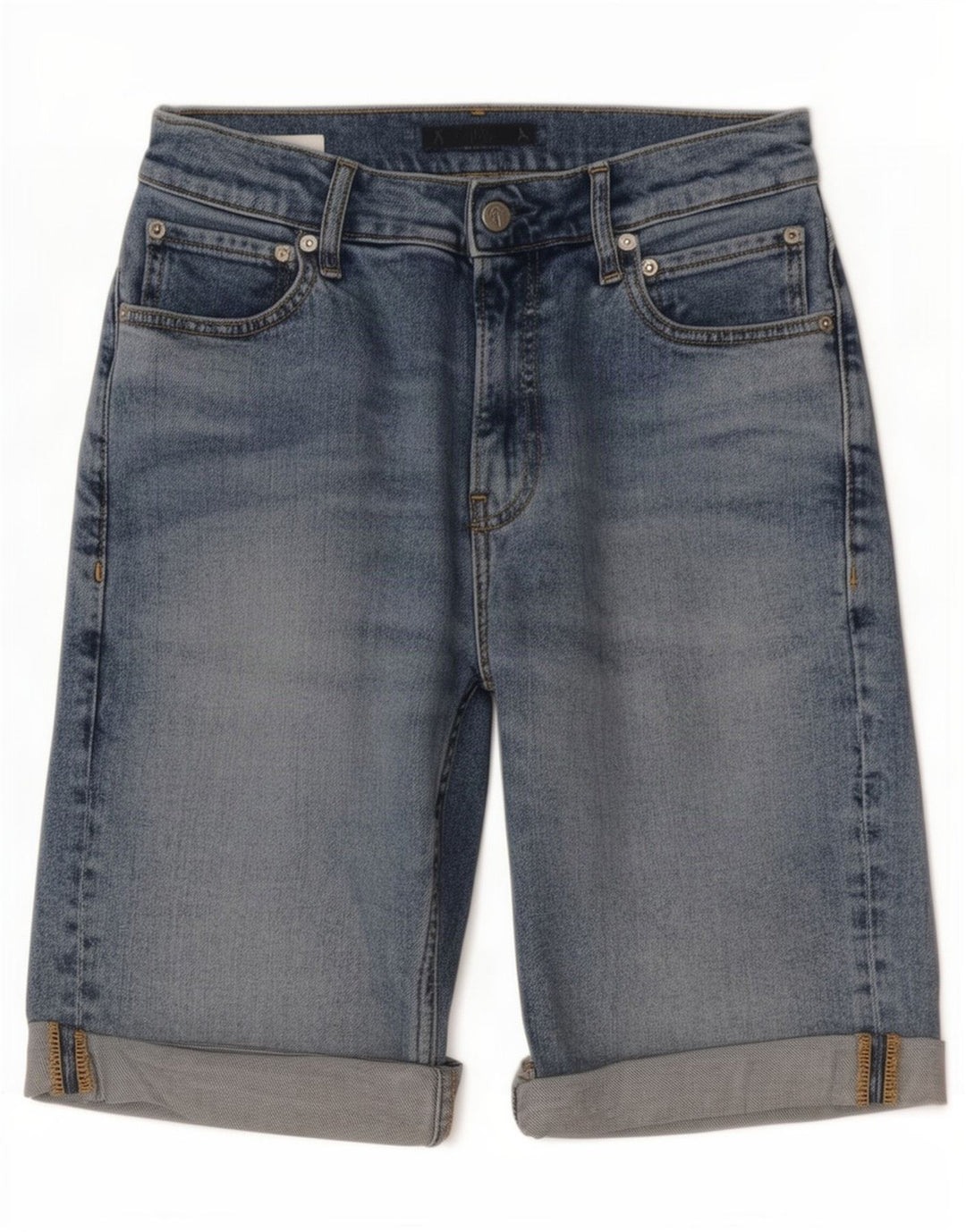 Shorts jeans masculino Calvin Klein W28 pequeno azul algodão