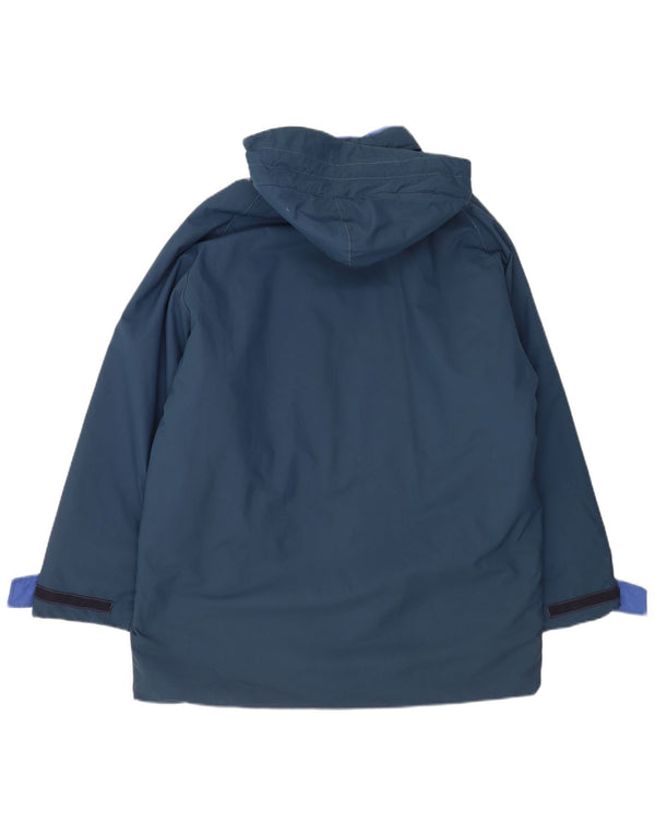 Jaqueta masculina Murphy & Nye com capuz Sherpa Parka Reino Unido 38 azul marinho médio