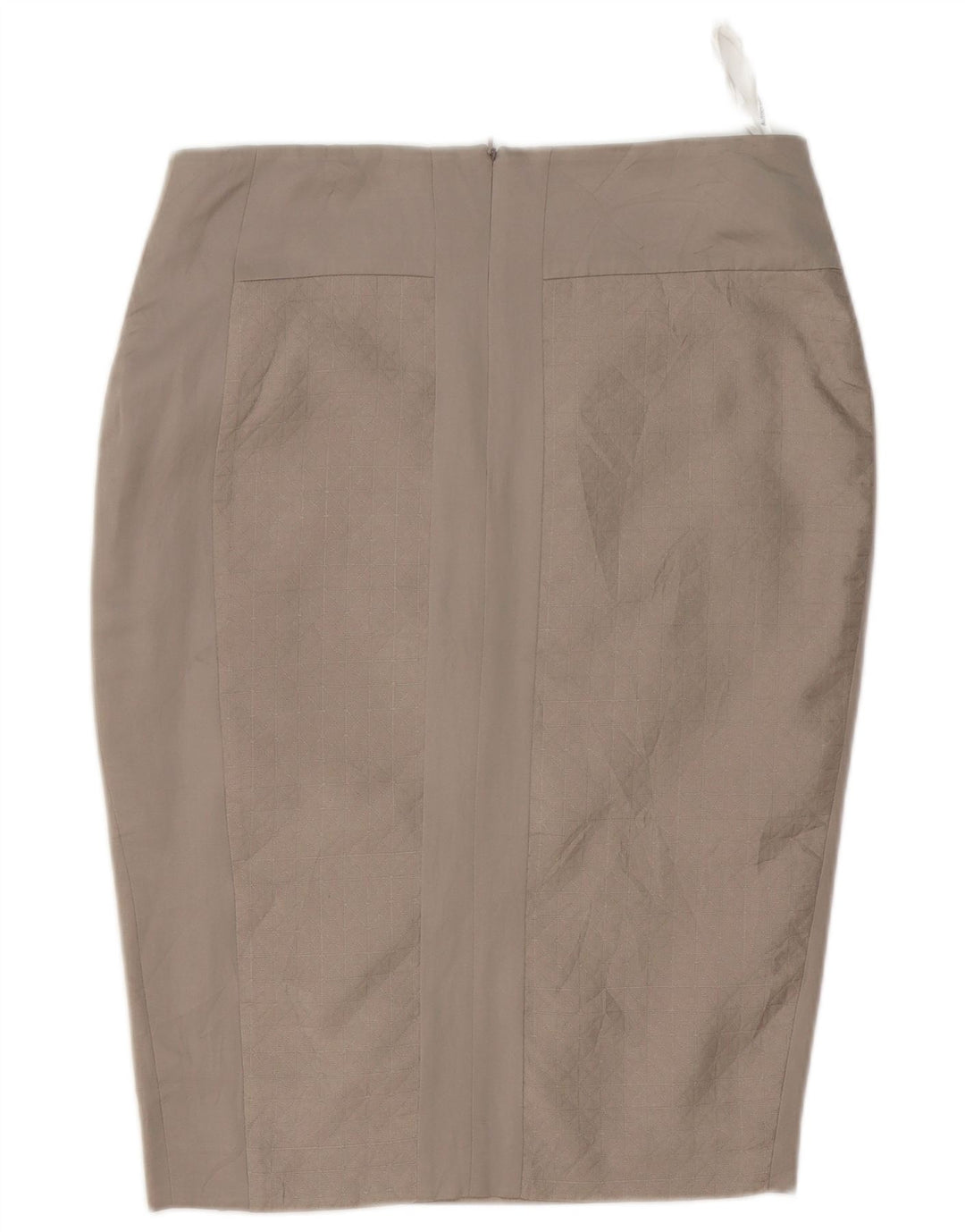 Saia lápis feminina Marks & Spencer Autograph Reino Unido 12 médio W32 cinza