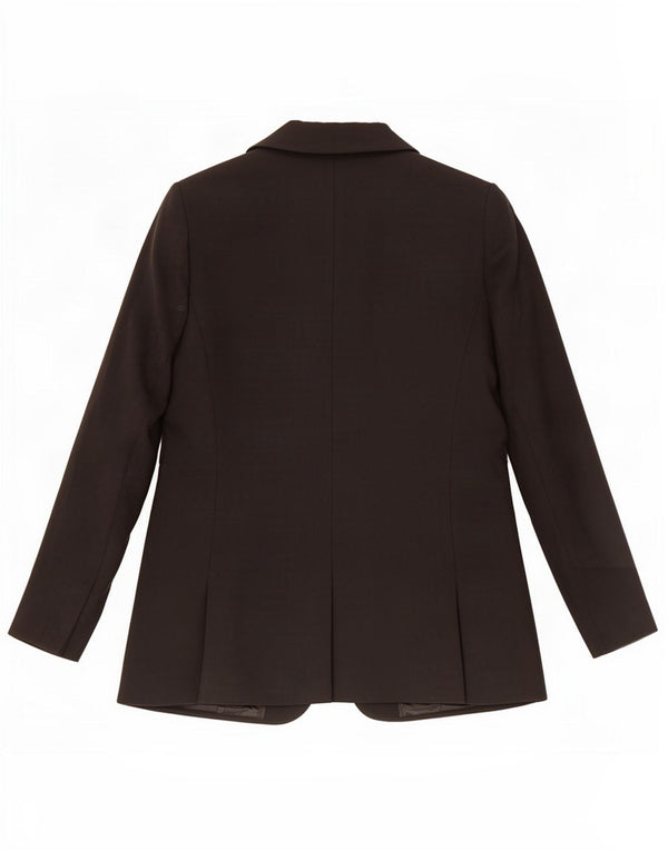 Jaqueta blazer feminina Marks & Spencer com 1 botão Reino Unido 12 poliéster preto médio