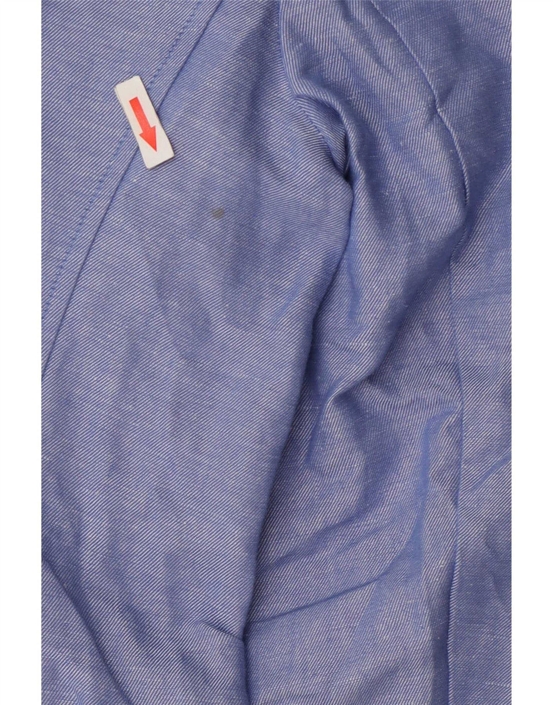 Jaqueta blazer feminina de 2 botões Marks & Spencer Reino Unido 14 grande linho azul