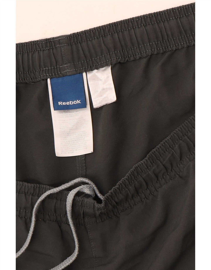 Shorts esportivos masculinos Reebok 2XL poliéster colorblock preto
