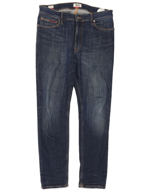 Tommy Hilfiger Masculino Ryan Skinny Jeans W34 L30 Azul Marinho Algodão