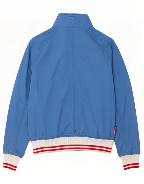 Jaqueta bomber masculina Superdry UK 38 algodão colorblock azul médio