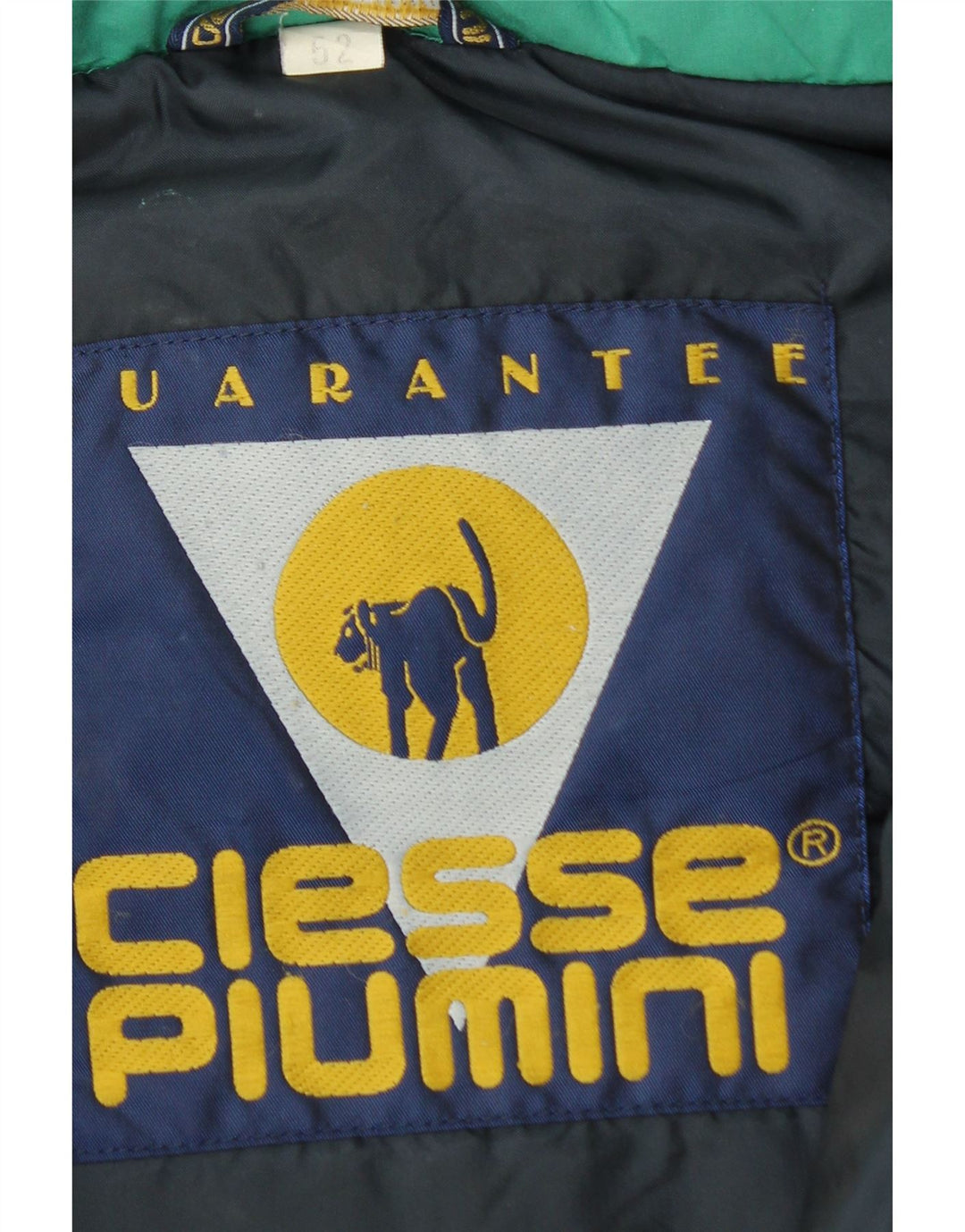 Jaqueta acolchoada com capuz masculina de Ciesse Piumini IT 52 grande poliéster verde moderno