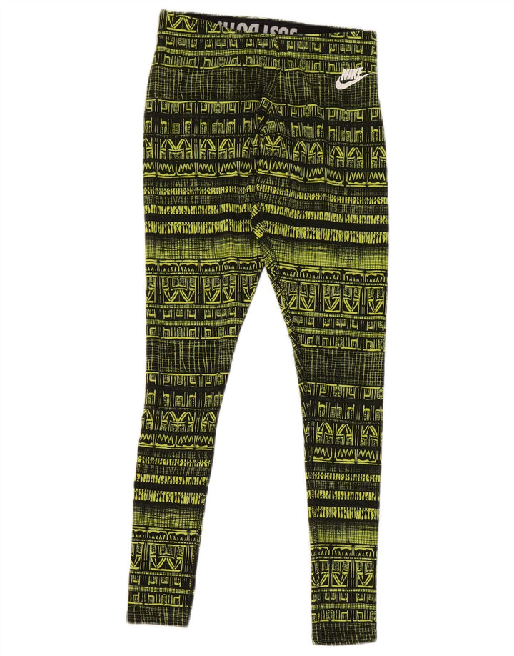 Leggings Nike Feminino Abstract Pattern UK 6 XS Amarelo Algodão