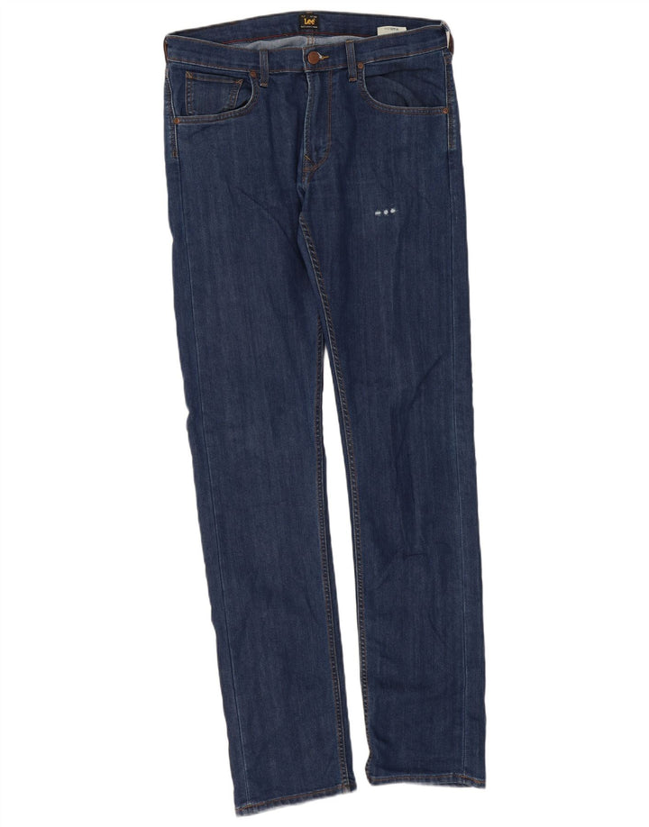 Lee Mens Daren Slim Jeans W33 L36 Azul Algodão