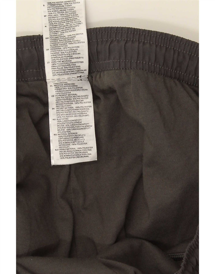 Calça de treino masculina Adidas Joggers grande poliéster cinza