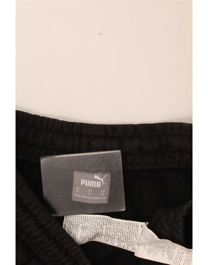 Calça de treino masculina Puma Joggers médio algodão preto