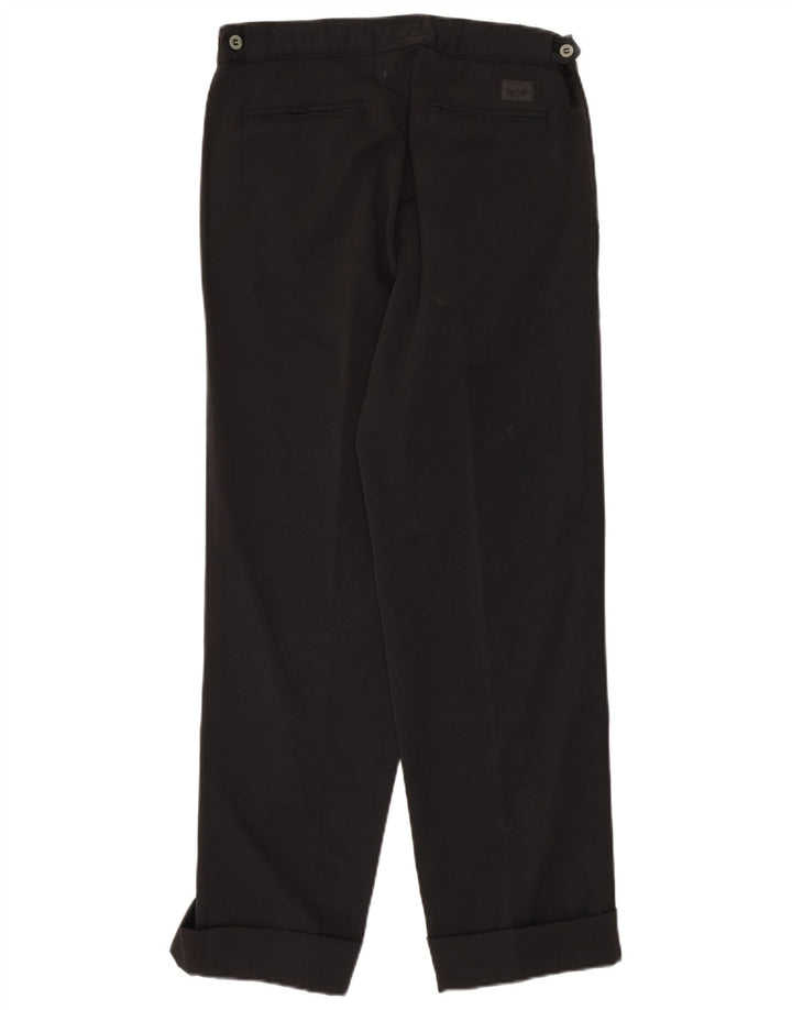 DOCKERS Calça masculina cáqui reta Chino W33 L30 algodão preto