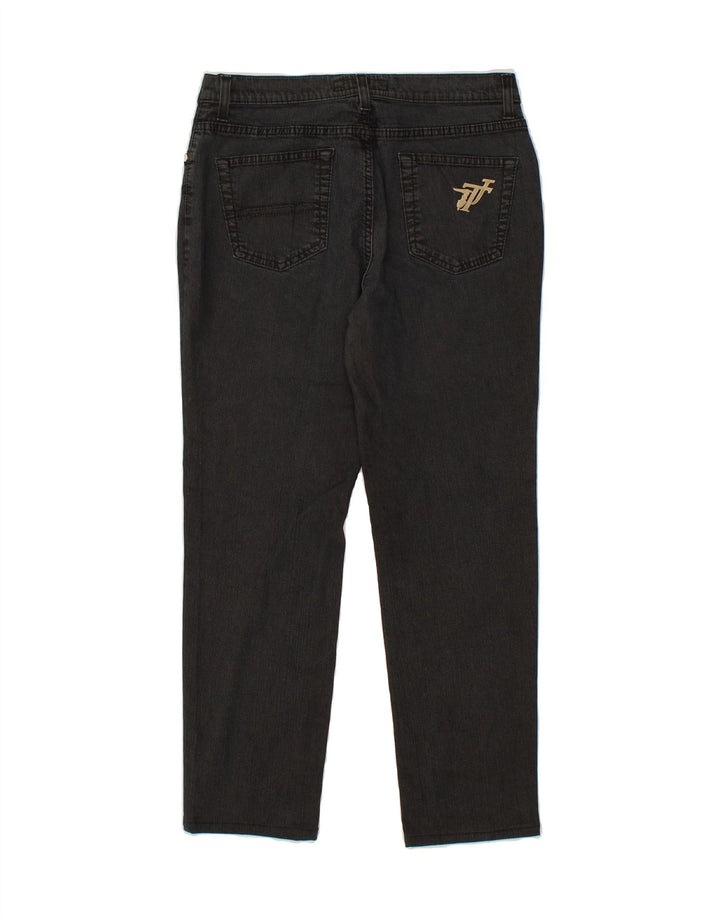 TRUSSARDI Womens Tapered Jeans W30 L26 Black Cotton Vintage Trussardi and Second-Hand Trussardi from Messina Hembry 