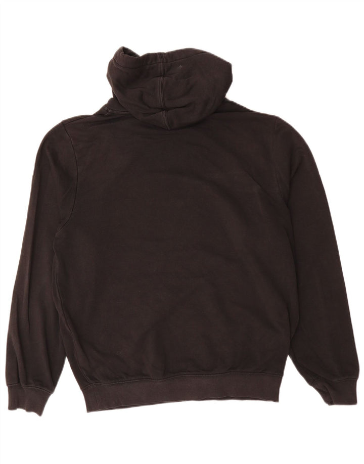 KAPPA moletom com capuz masculino médio algodão preto