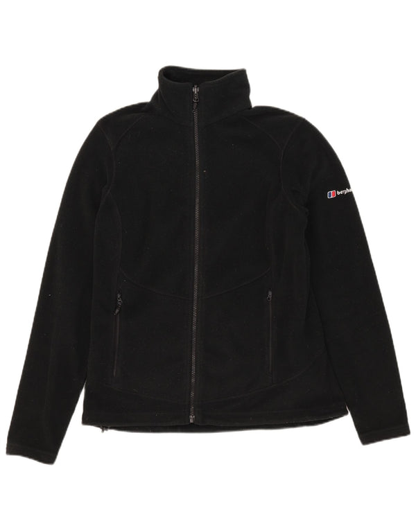 Jaqueta de lã feminina Berghaus UK 12 poliéster preto médio
