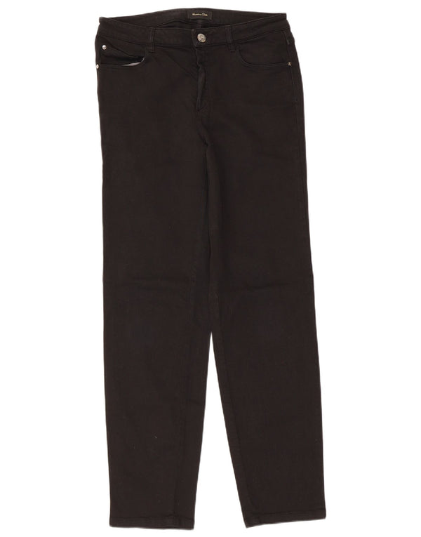 Jeans Slim Feminino Massimo Dutti EU 38 Pequeno W28 L28 Preto