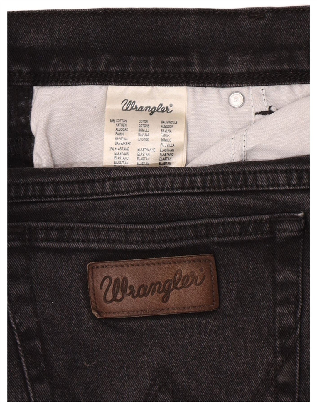 Wrangler Masculino Texas Straight Jeans W40 L30 Cinza Algodão