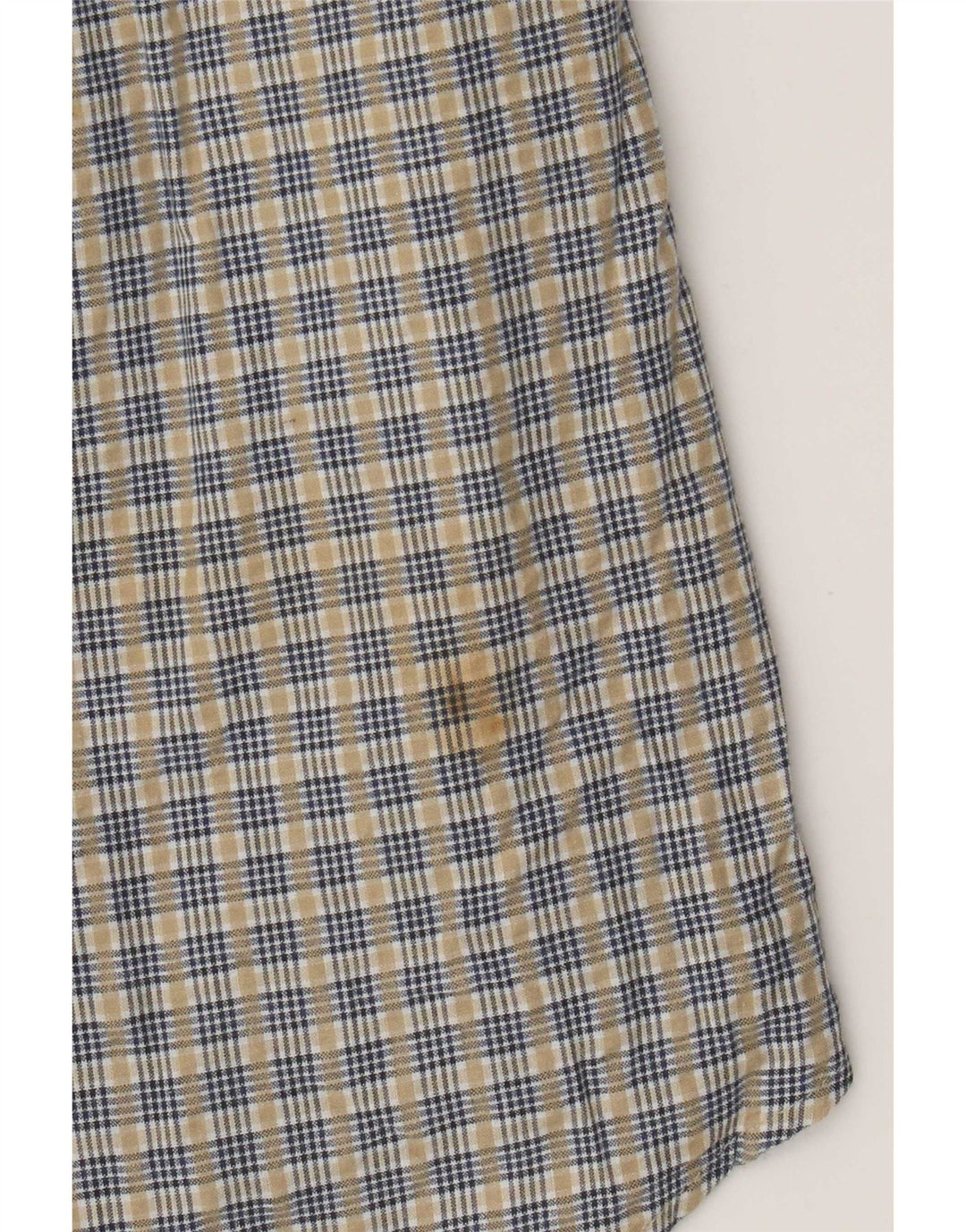 Camisa masculina Timberland grande algodão xadrez bege
