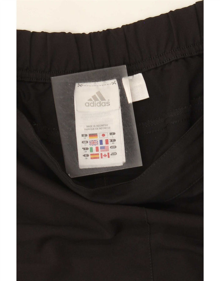 Shorts esportivos femininos Adidas UK 12 poliéster preto médio