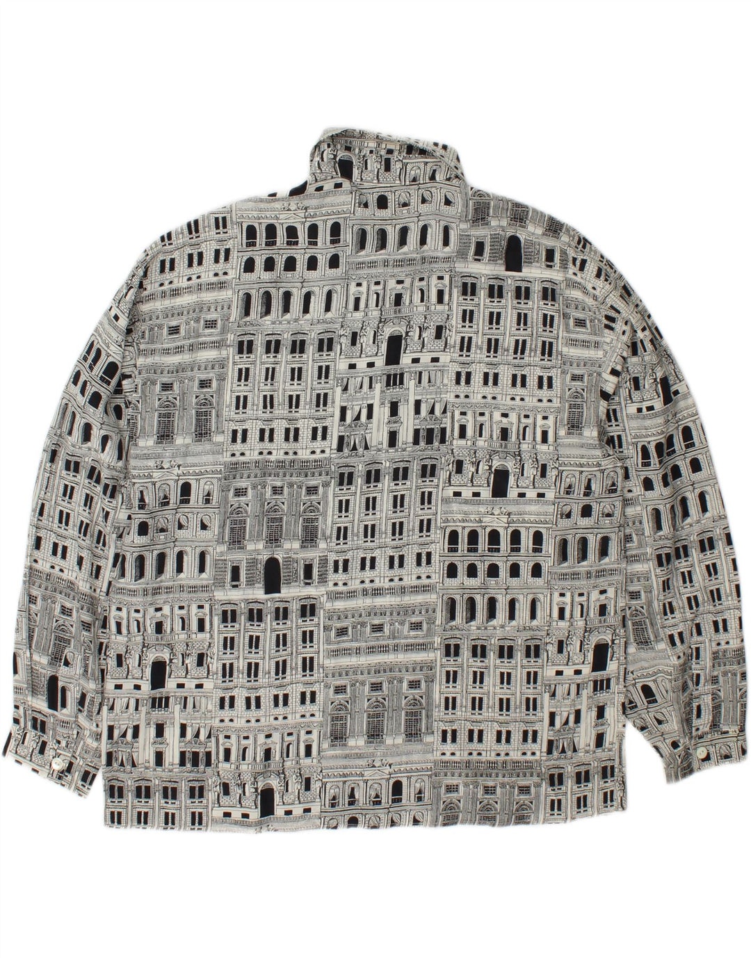 Blusa feminina estampada I BLUES IT 46 grande seda preta