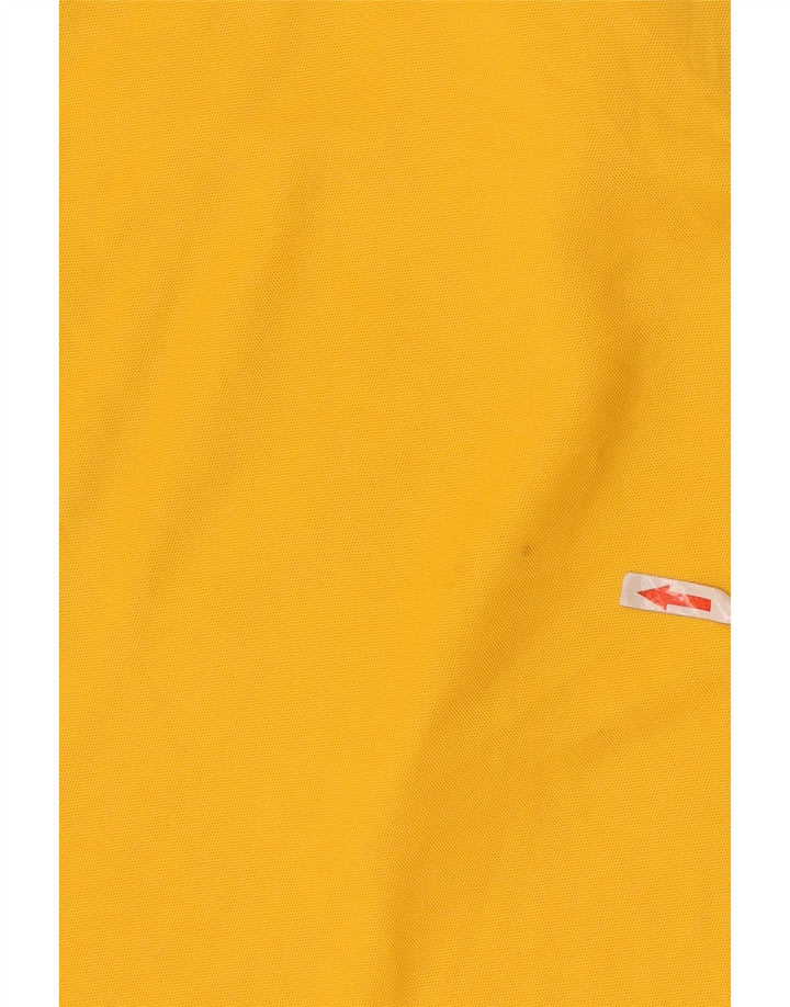 ADIDAS Camiseta masculina gráfica top pequeno amarelo colorblock poliéster