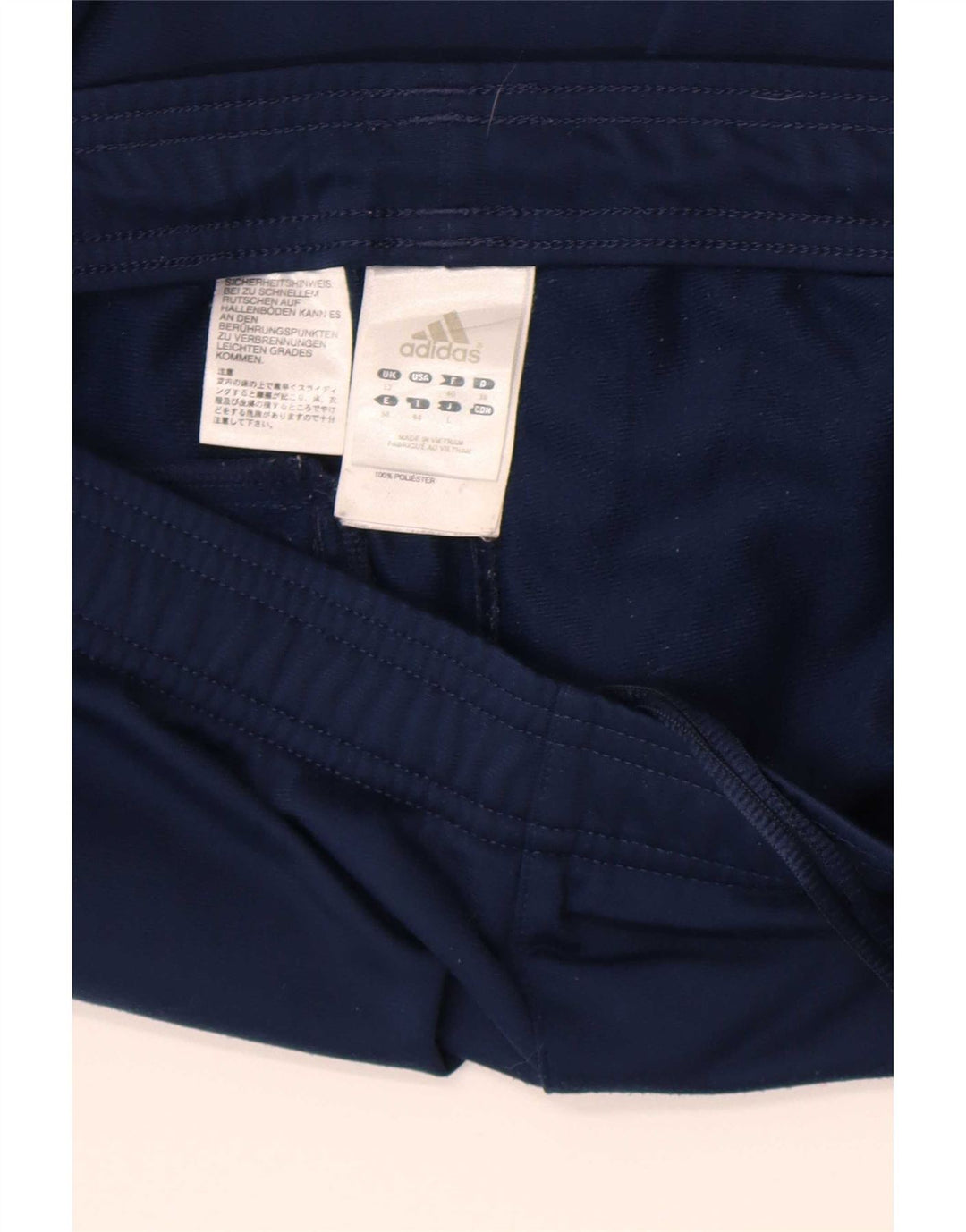 Calça de treino feminina Adidas UK 12 poliéster azul médio
