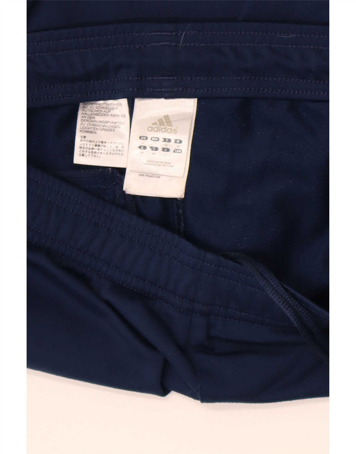 Calça de treino feminina Adidas UK 12 poliéster azul médio
