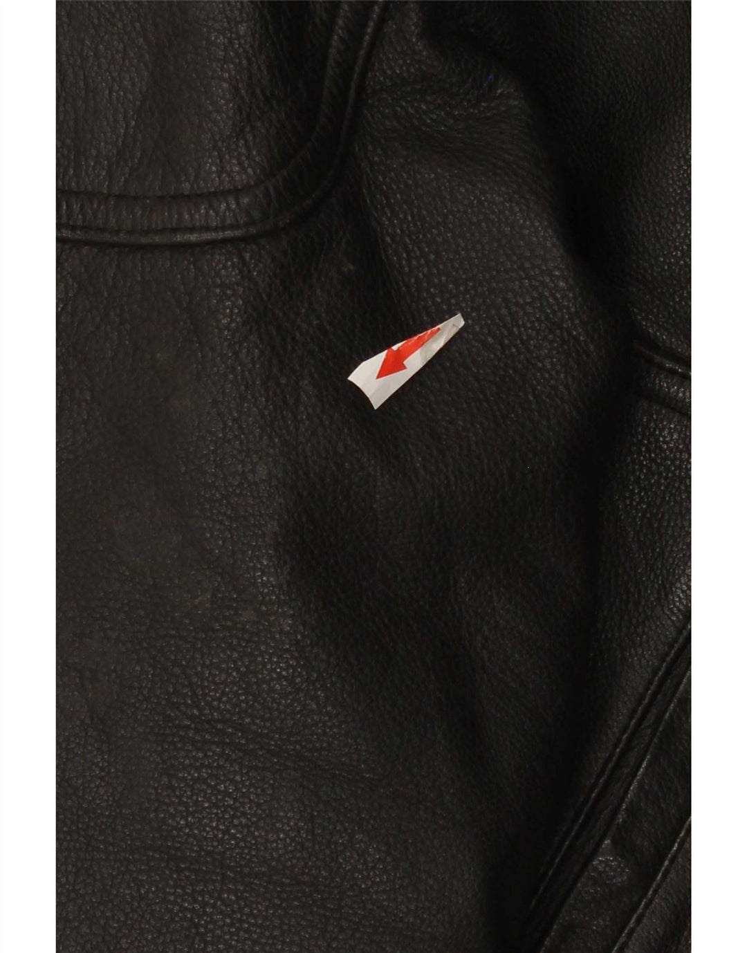 Jaqueta de couro bomber masculina vintage Reino Unido 36 couro preto pequeno