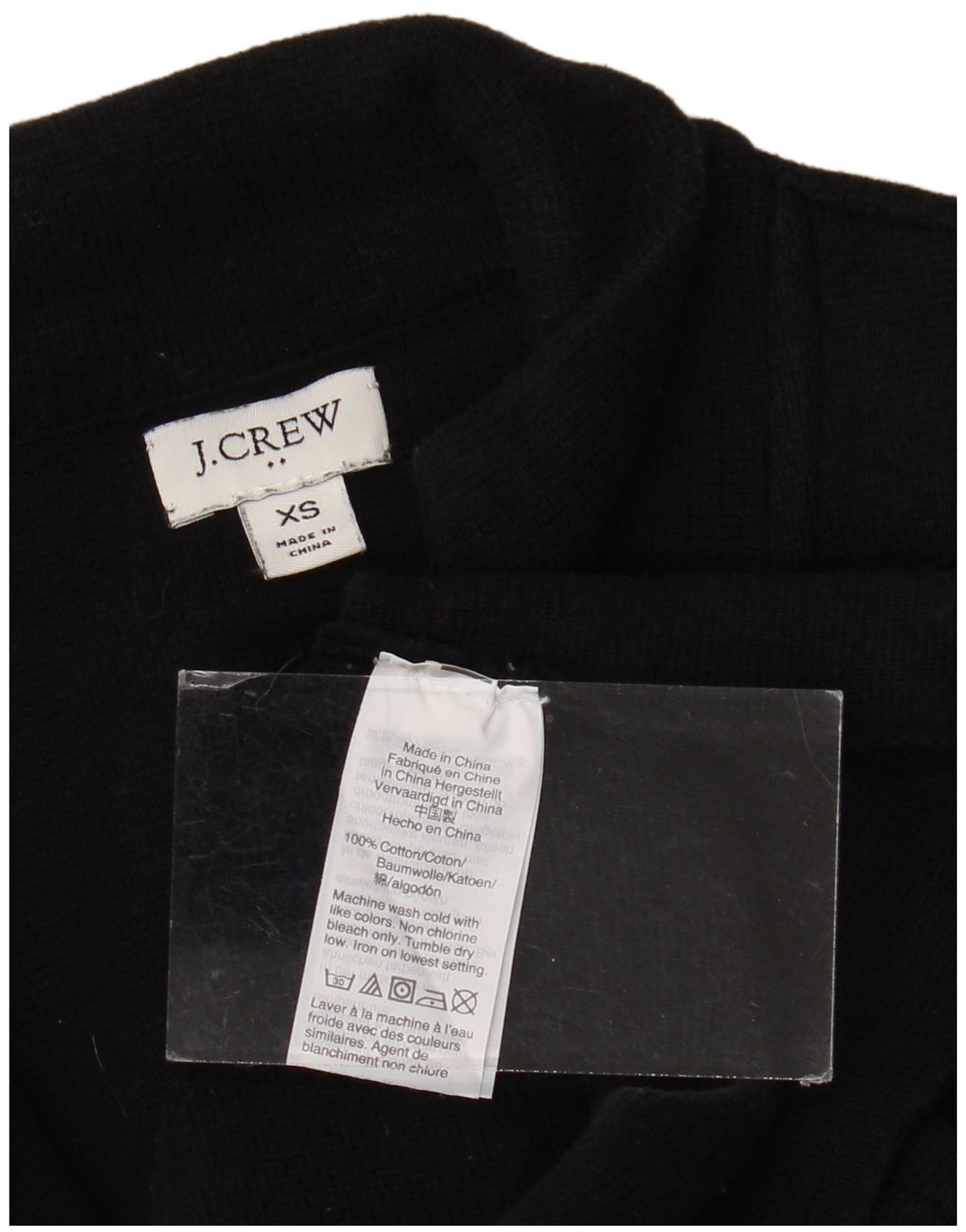 J. CREW Jaqueta blazer feminina de 2 botões UK 6 XS algodão preto