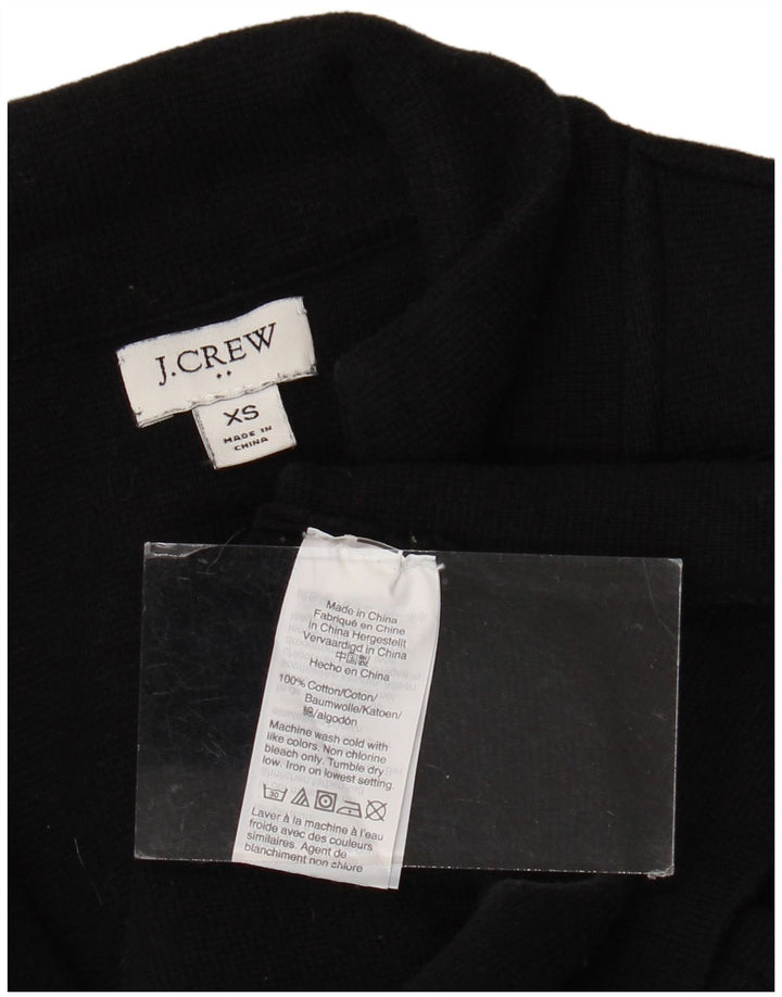 J. CREW Jaqueta blazer feminina de 2 botões UK 6 XS algodão preto