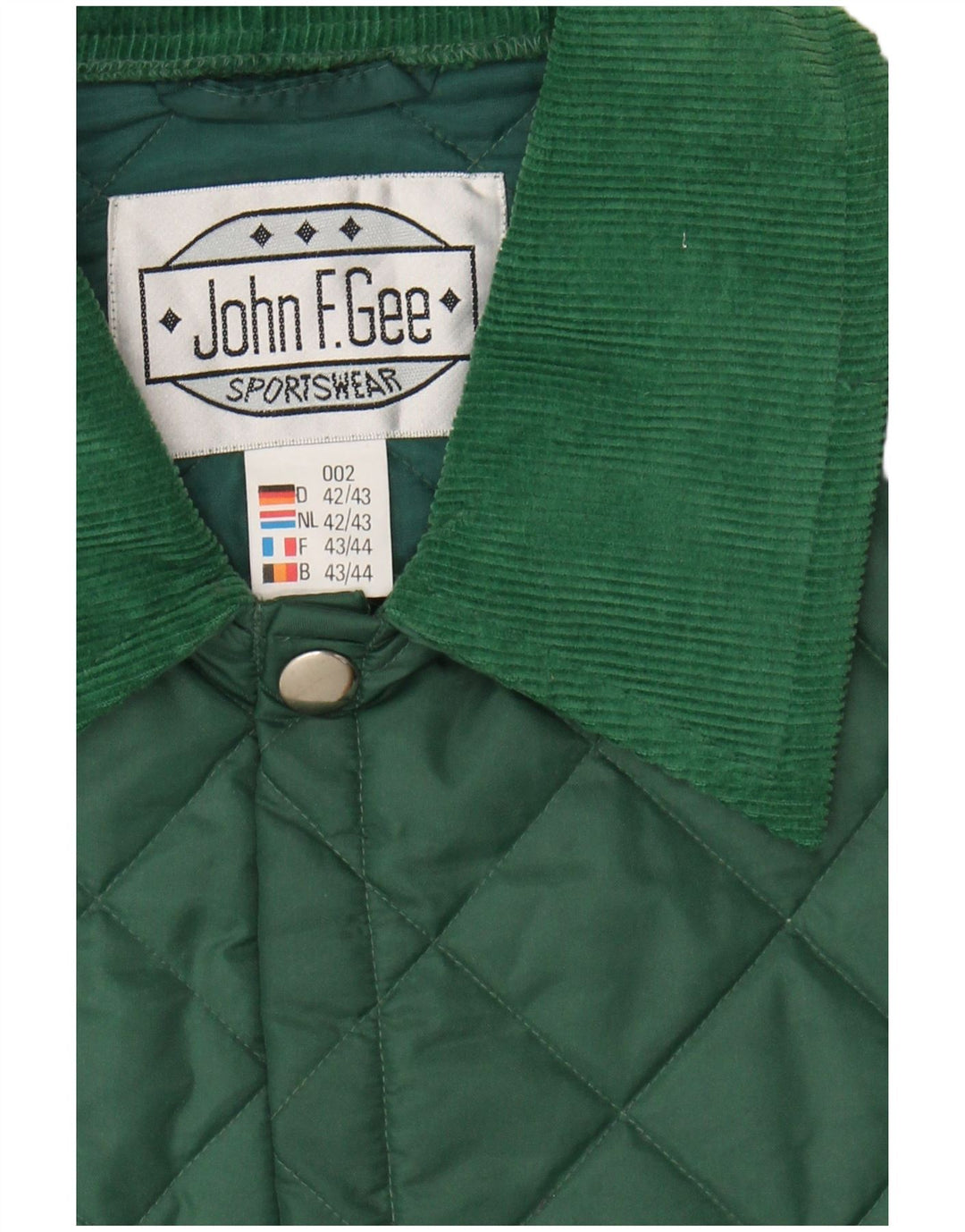 Jaqueta acolchoada feminina JOHN F GEE IT 42/43 poliamida verde médio