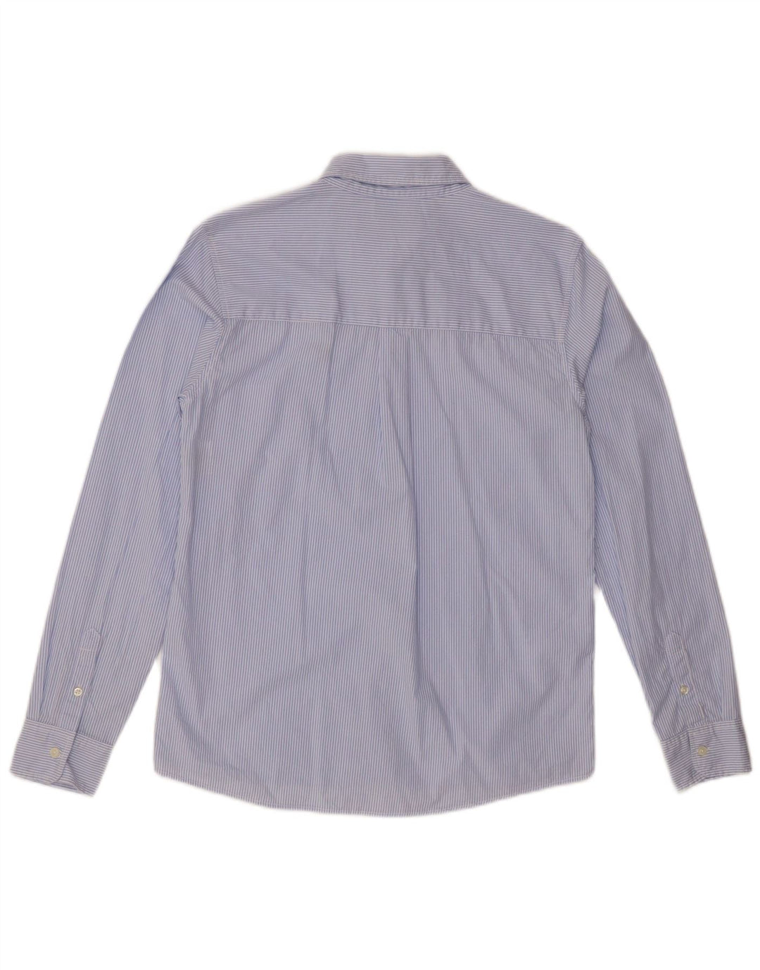 Camisa masculina BENETTON 13-14 anos 3XL algodão listrado azul