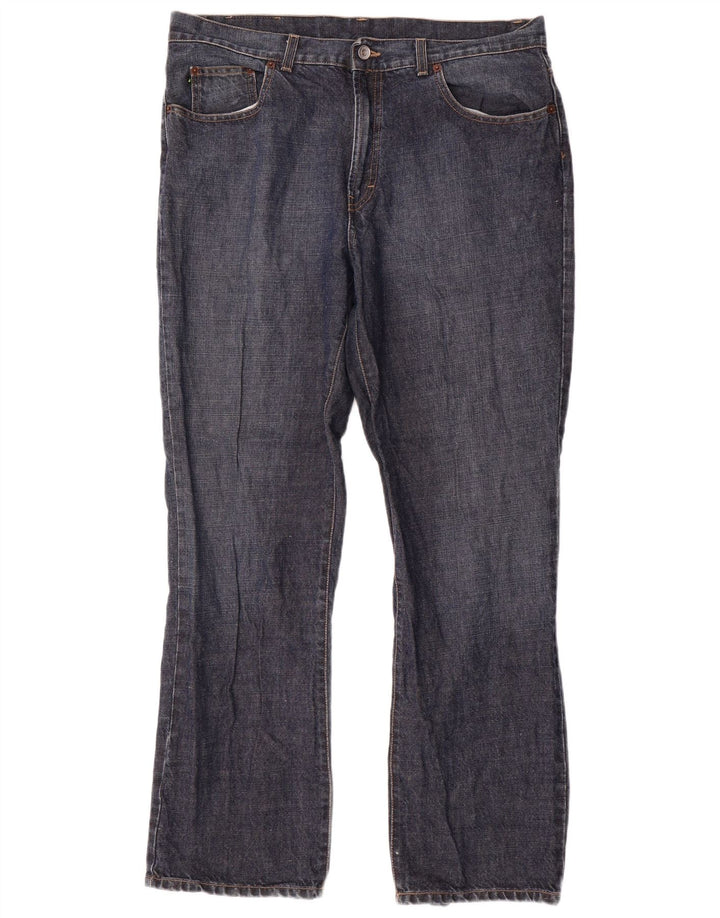 Calça jeans reta masculina Dkny W38 L31 algodão azul marinho